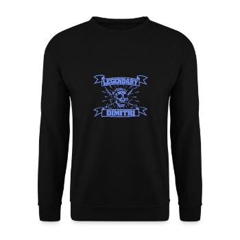 Cadeau pour Dimitri - Sweat-shirt Unisexe - noir - Devant - Alina (178cm) & Michal (187cm)