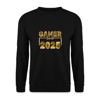 Gamen 2025 - Unisex Pullover - Schwarz - Vorne - Alina (178cm) & Michal (187cm)