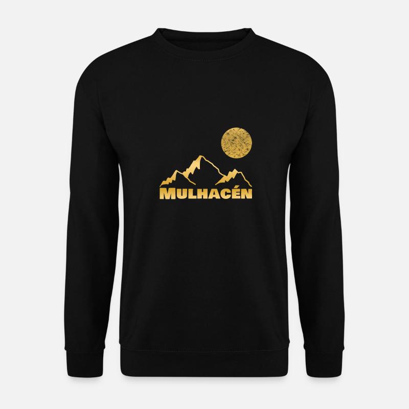 Mulhacén as a mountain - Unisex Sweatshirt - black