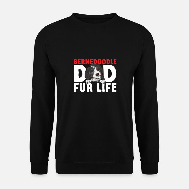 Bernedoodle Dog - Unisex Sweatshirt - black