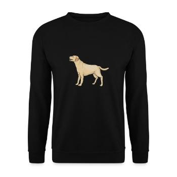 Yellow Labrador Retriever - Unisex Sweatshirt - black - Front - Alina (178cm) & Michal (187cm)