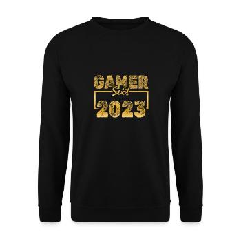 2023 - Unisex Pullover - Schwarz - Vorne - Alina (178cm) & Michal (187cm)