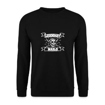Mailo Mailo - Unisex Pullover - Schwarz - Vorne - Alina (178cm) & Michal (187cm)
