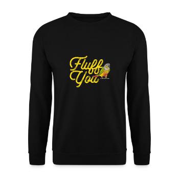 Molina Parakeet Parrot Bird Parakeet - Unisex Sweatshirt - black - Front - Alina (178cm) & Michal (187cm)