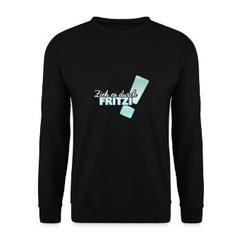 Fritzi - Unisex Sweatshirt - black - Front - Alina (178cm) & Michal (187cm)