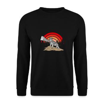 Schnauzer nain Chien Schnauzer - Sweat-shirt Unisexe - noir - Devant - Alina (178cm) & Michal (187cm)