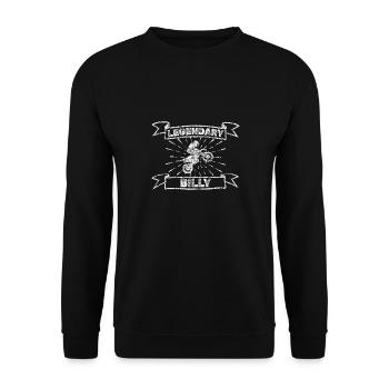Moto Billy - Sweat-shirt Unisexe - noir - Devant - Alina (178cm) & Michal (187cm)