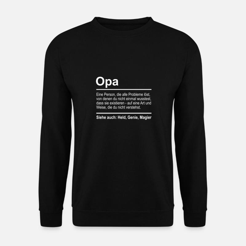 Opa - Unisex Pullover - Schwarz