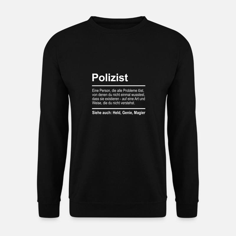 Polizist - Unisex Pullover - Schwarz