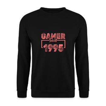 1995 - Unisex Sweatshirt - black - Front - Alina (178cm) & Michal (187cm)