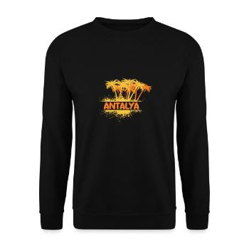 Fête Antalya - Sweat-shirt Unisexe - noir - Devant - Alina (178cm) & Michal (187cm)
