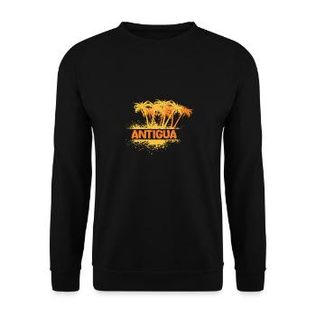 Party Antigua - Unisex Pullover - Schwarz - Vorne - Alina (178cm) & Michal (187cm)