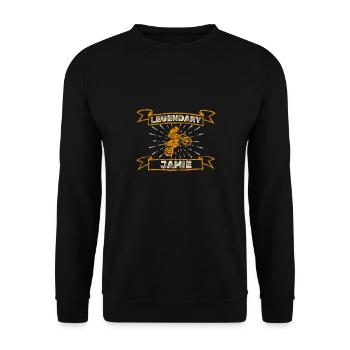 Gift for Jamie - Unisex Sweatshirt - black - Front - Alina (178cm) & Michal (187cm)