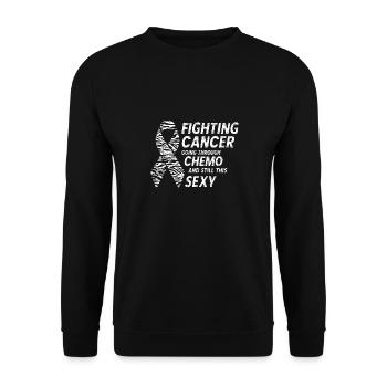 Lutte contre le cancer drôle de sensibilisation au cancer carcinoïde - Sweat-shirt Unisexe - noir - Devant - Alina (178cm) & Michal (187cm)