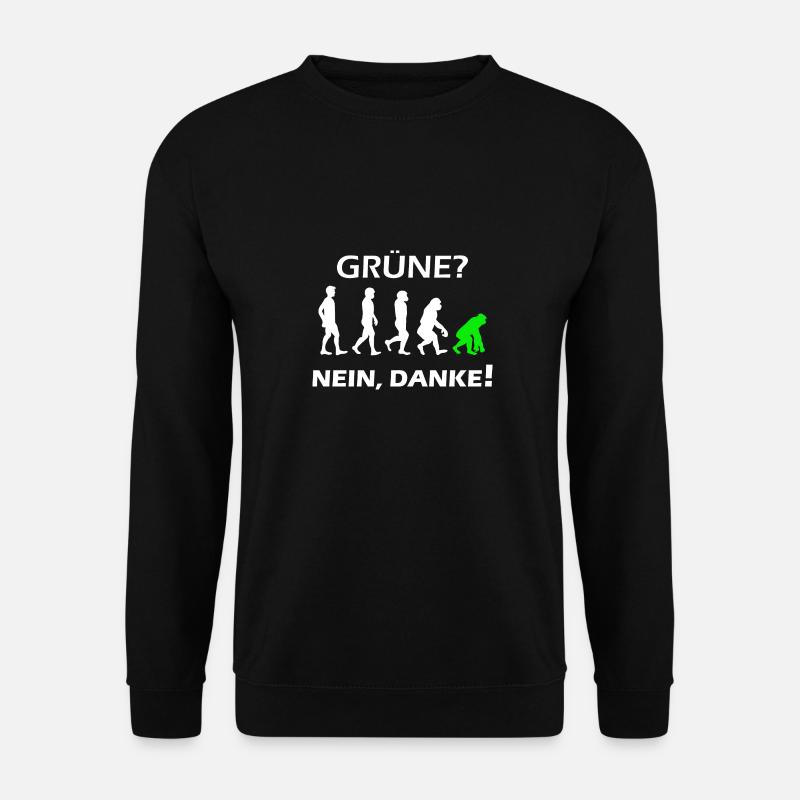 Grüne Nein Danke - Unisex Pullover - Schwarz