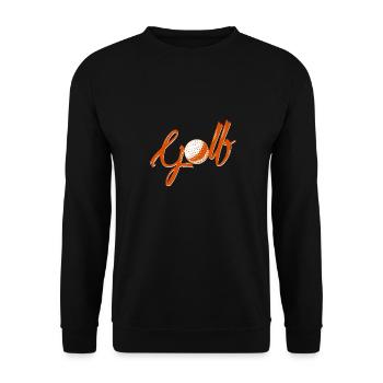 Retro Awesome Golf Design Best Golfing T-Shirt - Unisex Sweatshirt - black - Front - Alina (178cm) & Michal (187cm)