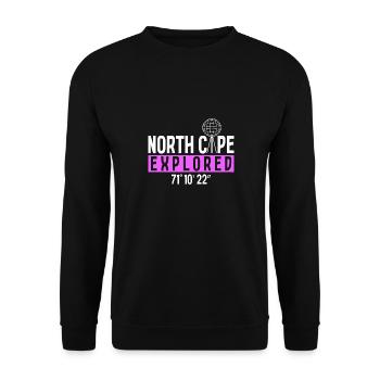 Conception du voyage d’équipe du Cap Nord - Sweat-shirt Unisexe - noir - Devant - Alina (178cm) & Michal (187cm)