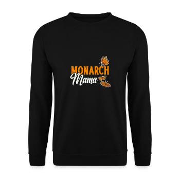 Monarque papillon monarque américain papillon monarque - Sweat-shirt Unisexe - noir - Devant - Alina (178cm) & Michal (187cm)