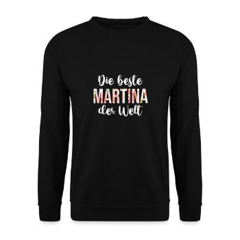 Martina - Unisex Pullover - Schwarz - Vorne - Alina (178cm) & Michal (187cm)
