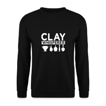 Pottery Pottery Pottery Artist Clay - Unisex Sweatshirt - black - Front - Alina (178cm) & Michal (187cm)