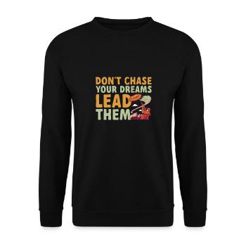 Trapschießen Skeet Tontaubenschießen - Unisex Pullover - Schwarz - Vorne - Alina (178cm) & Michal (187cm)