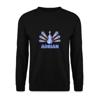 Musical instrument Adrien - Unisex Sweatshirt - black - Front - Alina (178cm) & Michal (187cm)