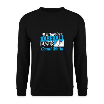 Trader collector s’il s’agit de cartes de baseball - Sweat-shirt Unisexe - noir - Devant - Alina (178cm) & Michal (187cm)
