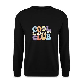 Cool Bookkeeper Club CPA Public certifié - Sweat-shirt Unisexe - noir - Devant - Alina (178cm) & Michal (187cm)