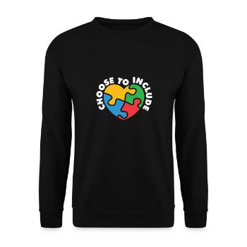 Choisissez d’inclure un enseignant spécialisé - Sweat-shirt Unisexe - noir - Devant - Alina (178cm) & Michal (187cm)