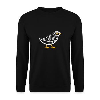 cailles petit oiseau caille - Sweat-shirt Unisexe - noir - Devant - Alina (178cm) & Michal (187cm)