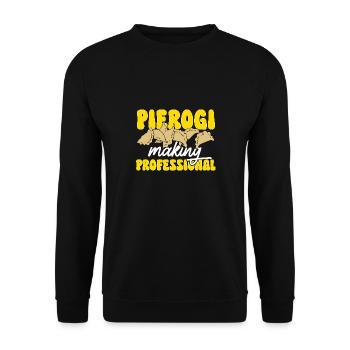 Pierogi polonais - Sweat-shirt Unisexe - noir - Devant - Alina (178cm) & Michal (187cm)