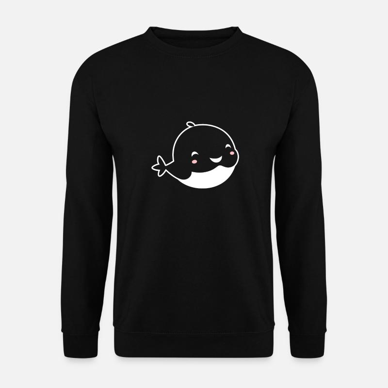Bébé baleine - Sweat-shirt Unisexe - noir