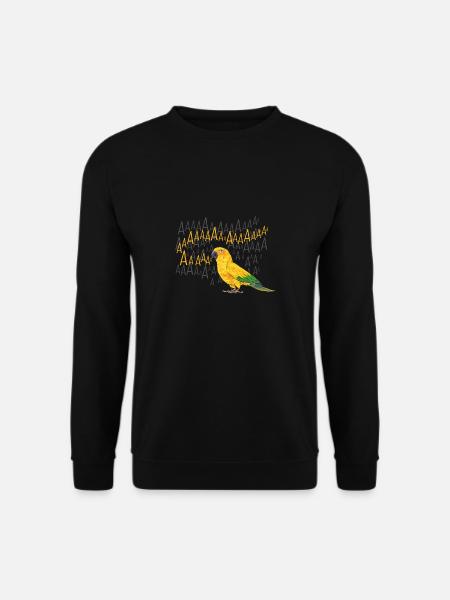 Perruche Perroquet Perruche Oiseau - Sweat-shirt Unisexe - noir