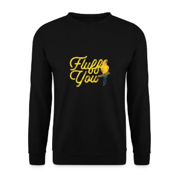 Parakeet, Parrot, Parakeet, Bird - Unisex Sweatshirt - black - Front - Alina (178cm) & Michal (187cm)