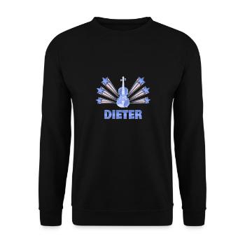 Musical instrument Dieter - Unisex Sweatshirt - black - Front - Alina (178cm) & Michal (187cm)
