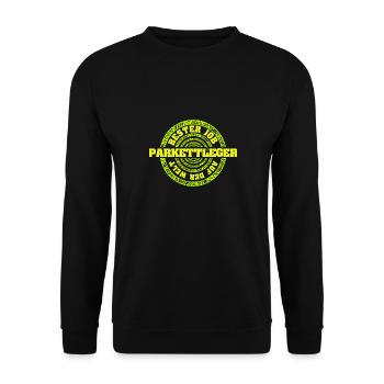 Parkettleger - Unisex Pullover - Schwarz - Vorne - Alina (178cm) & Michal (187cm)