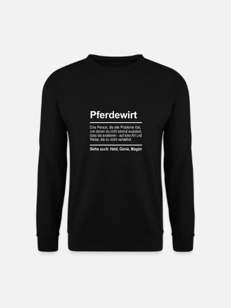 Pferdewirt - Unisex Pullover - Schwarz