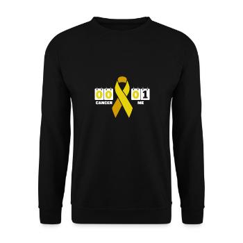 Cancer 0 moi 1 ruban jaune sarcome cancer des os - Sweat-shirt Unisexe - noir - Devant - Alina (178cm) & Michal (187cm)