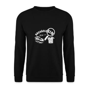 ArchäoloGIN Gin Liebhaberin Gin Geschenk Gin Wacho - Unisex Pullover - Schwarz - Vorne - Alina (178cm) & Michal (187cm)