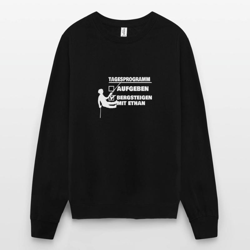 Berg mit ethan oder aufgeben Unisex Pullover