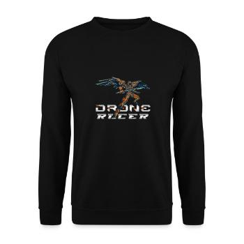 Drone Drones Drone Flight Drone Pilot - Unisex Sweatshirt - black - Front - Alina (178cm) & Michal (187cm)