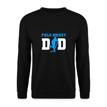 Défenseur marquant un gardien de but balayé Hockey sur gazon - Sweat-shirt Unisexe - noir - Devant - Alina (178cm) & Michal (187cm)