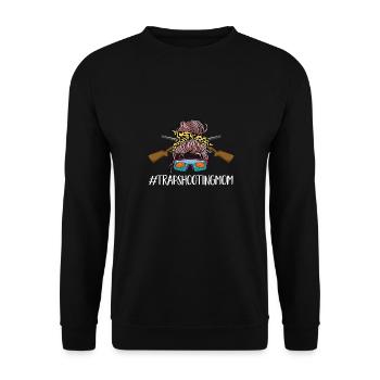 Tir au piège Tir au pigeon en argile Skeet - Sweat-shirt Unisexe - noir - Devant - Alina (178cm) & Michal (187cm)