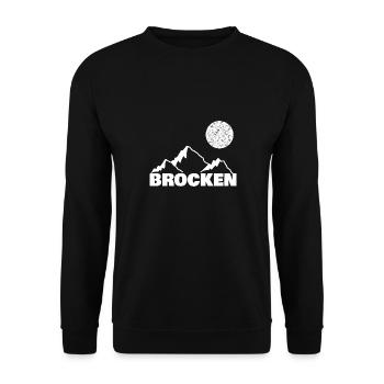 Sport für Brocken Bergsport Berg - Unisex Pullover - Schwarz - Vorne - Alina (178cm) & Michal (187cm)