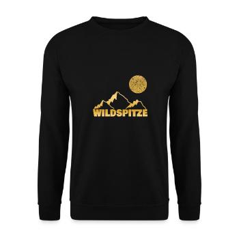 Bouldern wildspitze - Unisex Pullover - Schwarz - Vorne - Alina (178cm) & Michal (187cm)