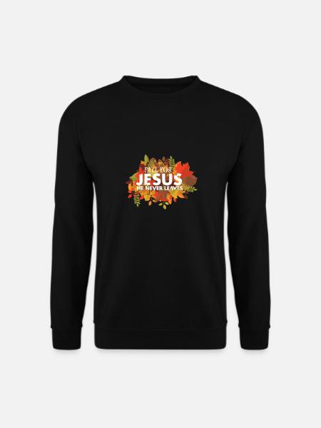 Religious Christian Believer Fall for Jesus Bible - Unisex Pullover - Schwarz