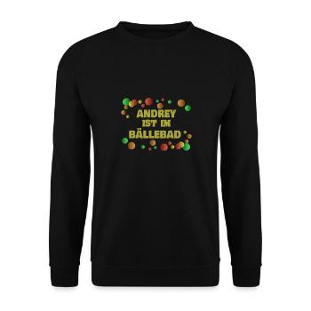 Bälle AnDRey - Unisex Pullover - Schwarz - Vorne - Alina (178cm) & Michal (187cm)