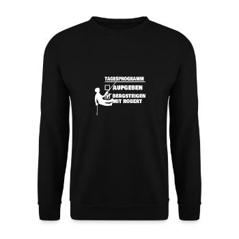 Robert - Unisex Pullover - Schwarz - Vorne - Alina (178cm) & Michal (187cm)