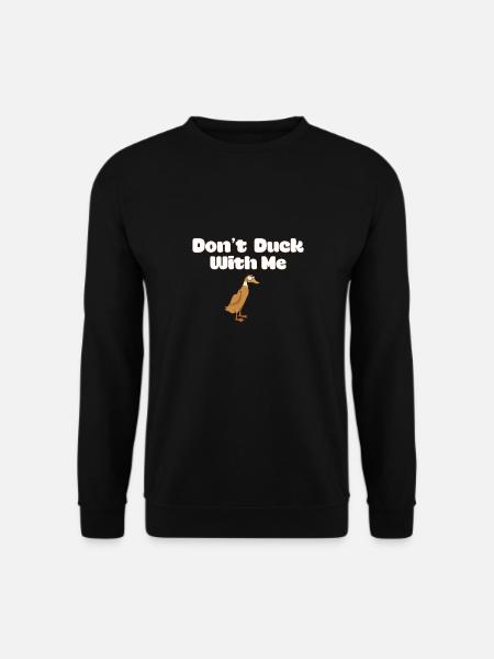Funny Rubber Duck Meme Sarcastic Duck Mom Dad - Unisex Pullover - Schwarz