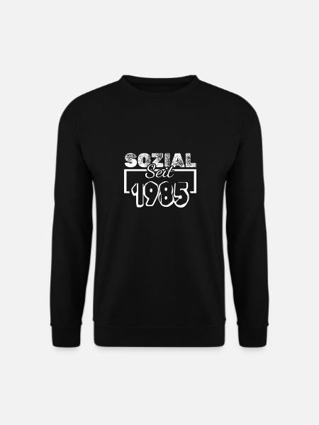 Social 1985 - Sweat-shirt Unisexe - noir